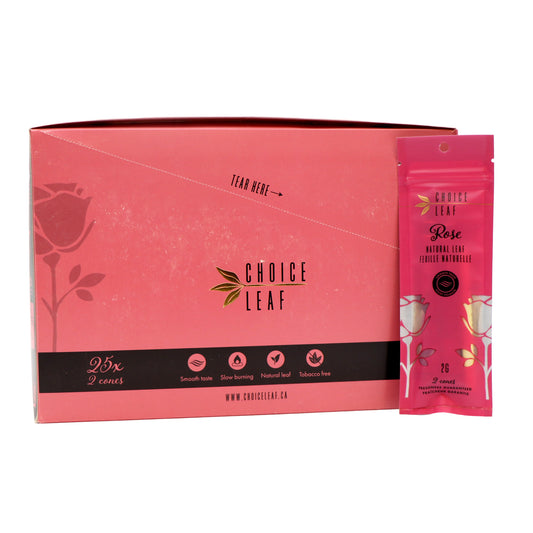 ***Choice Leaf Pre-Rolled Rose Cone Wraps
