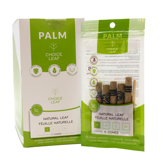 ***Choice Leaf Pre-Rolled Palm Leaf Cone Wraps