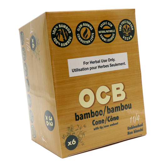 OCB 1 ¼” Cônes de bambou 6/pqt