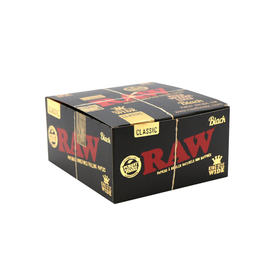 Raw Classic - Feuilles à rouler larges noires King Size