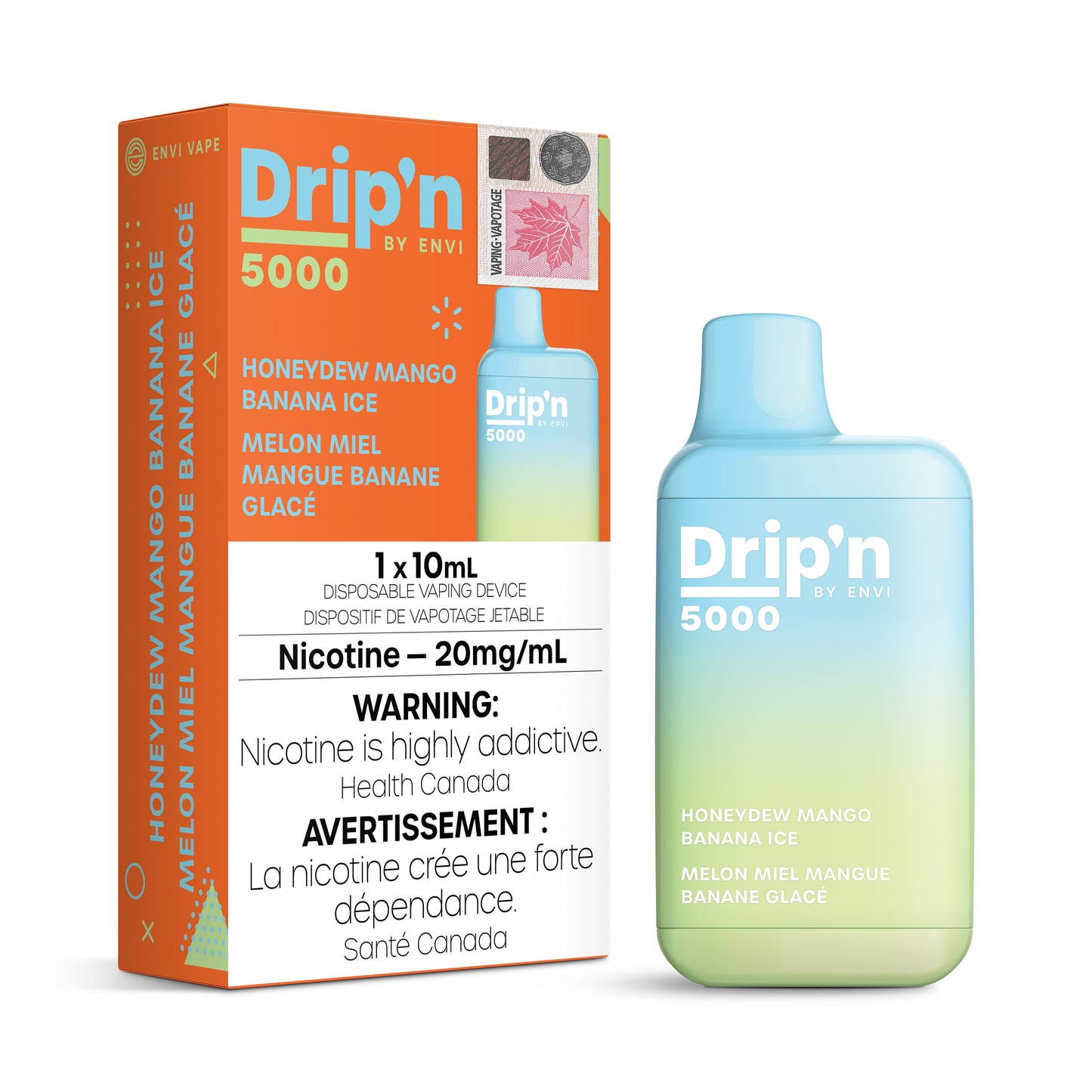 Drip'n By Envi - Glace au miel, mangue et banane