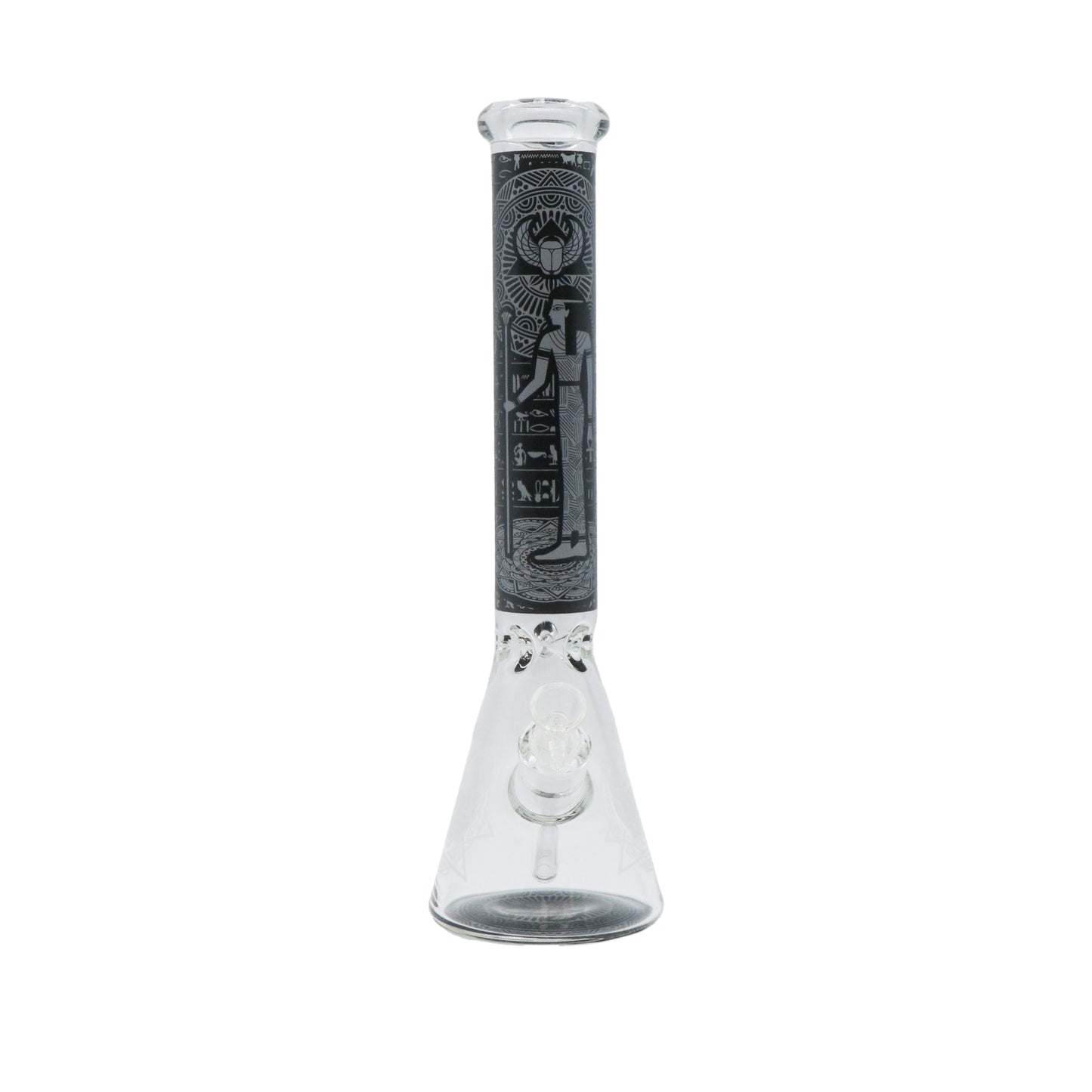 14" Egyptian themed Water Pipe with Beaker Base