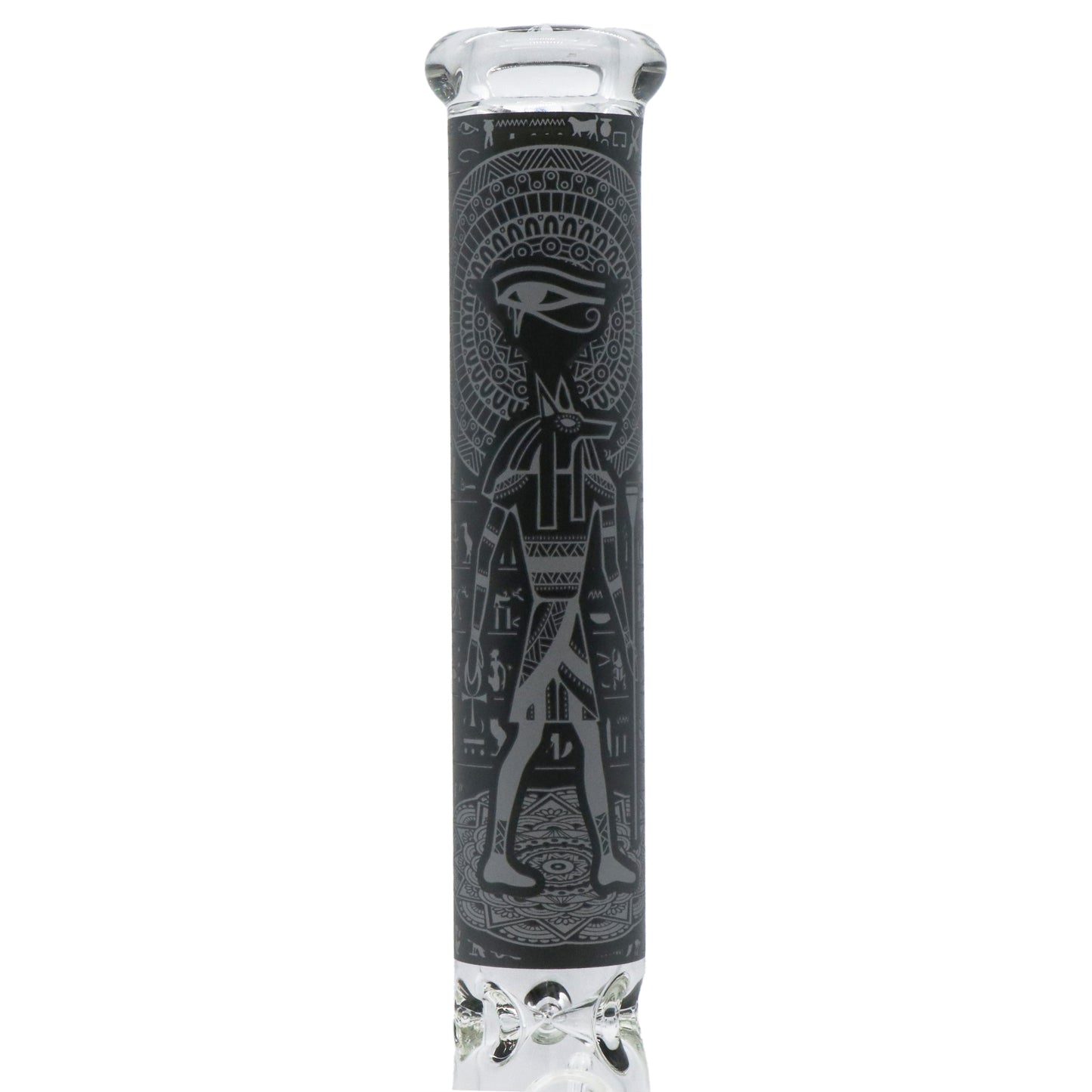 14" Egyptian themed Water Pipe with Beaker Base
