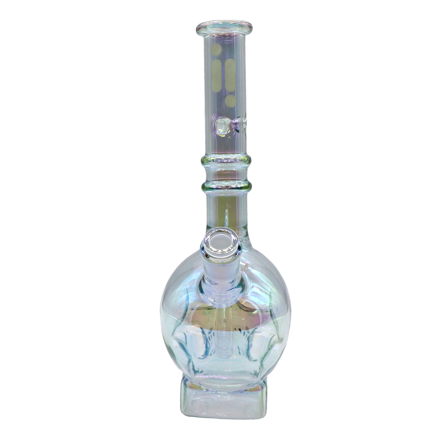 Pipe à eau 12" avec tête de mort chromée