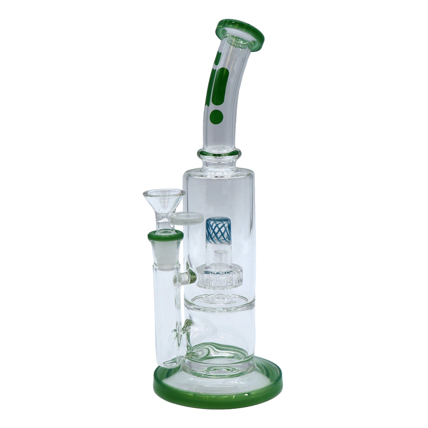 Pipe à eau 10" avec Barel Perk, sans tige, col courbé