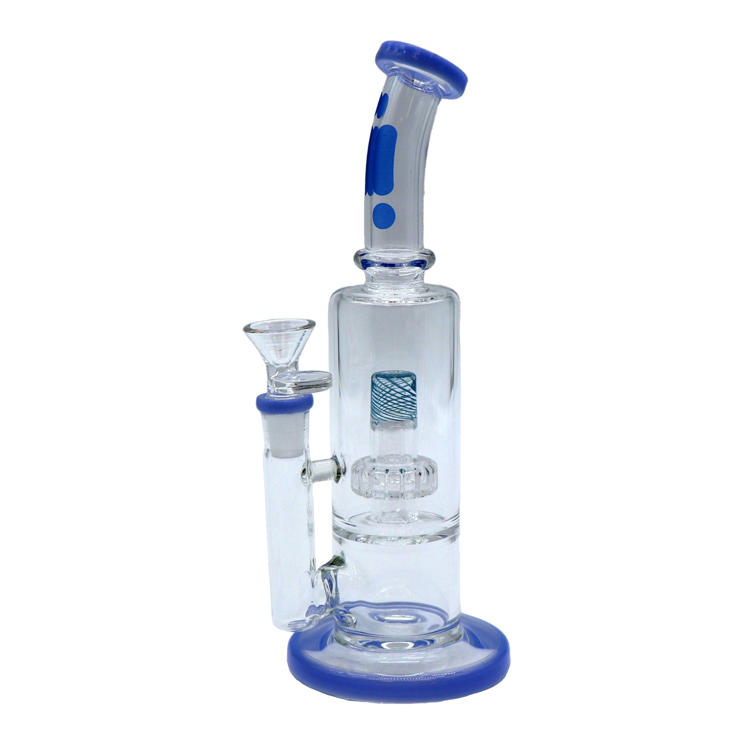 Pipe à eau 10" avec Barel Perk, sans tige, col courbé