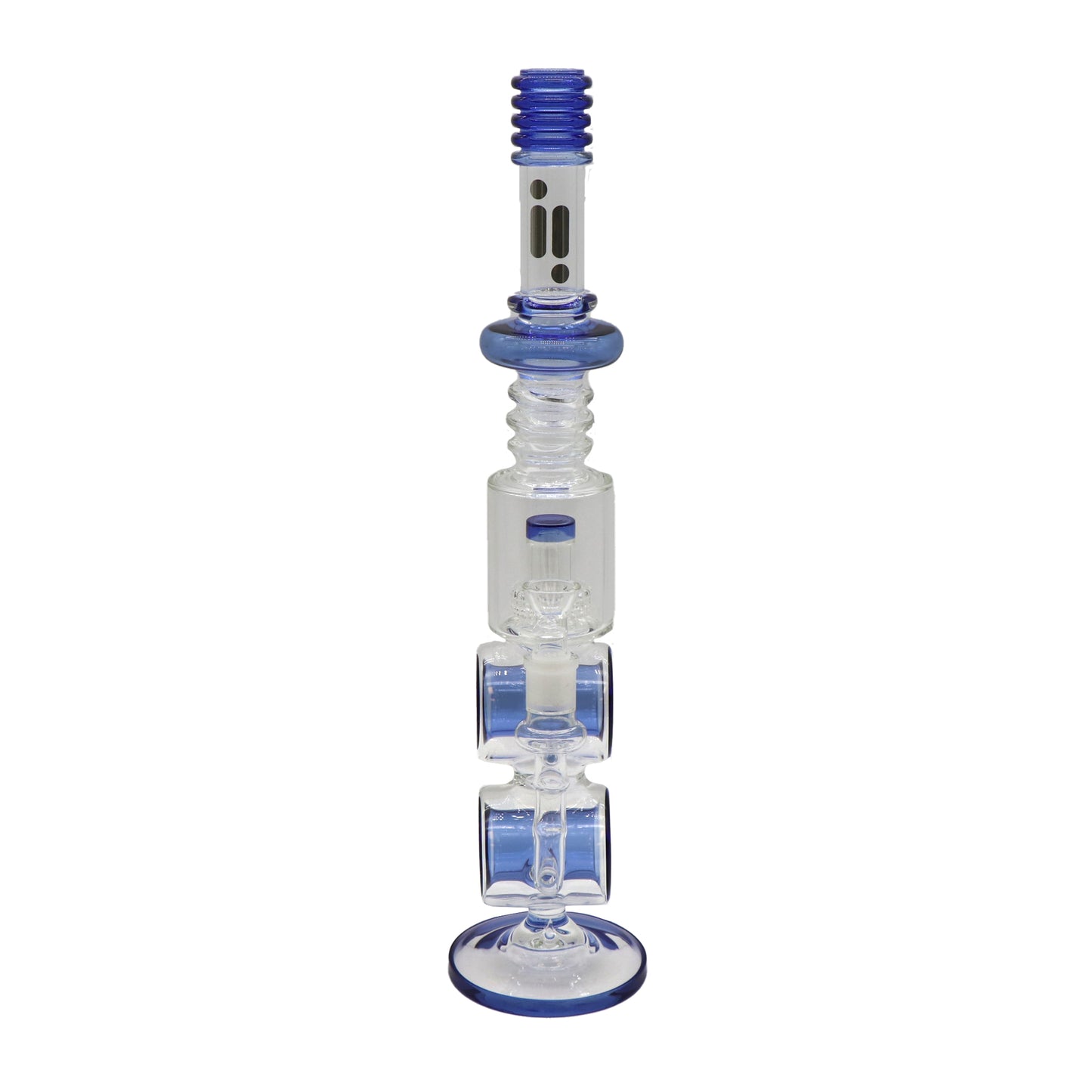 19" Infyniti Circle, Barrel Splashguard, Ribbed Water Pipe