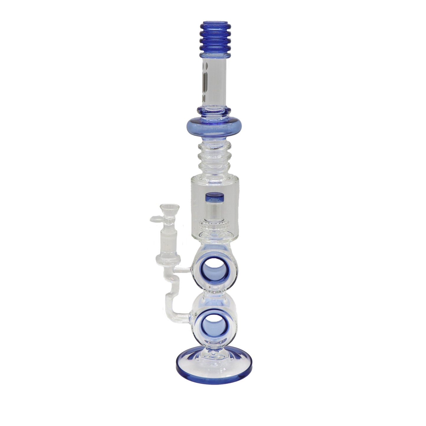 19" Infyniti Circle, Barrel Splashguard, Ribbed Water Pipe