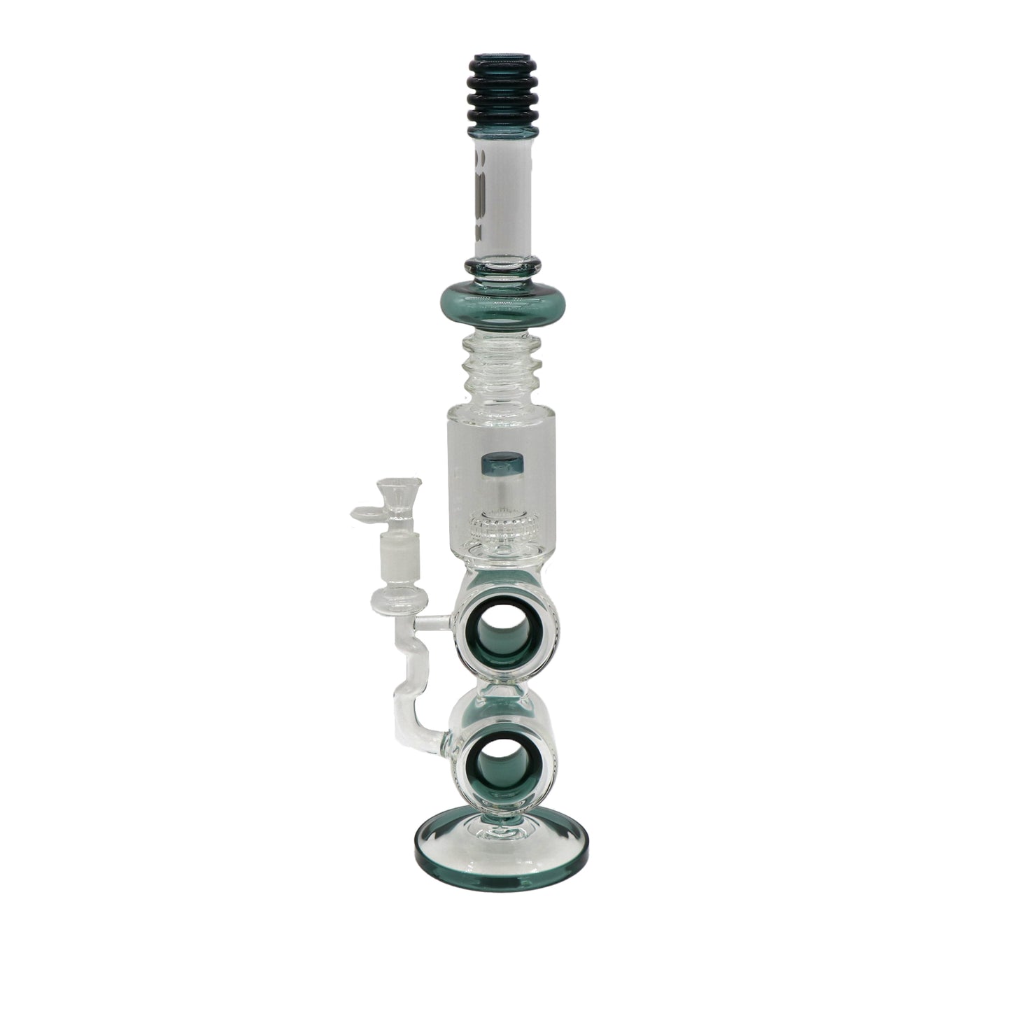 19" Infyniti Circle, Barrel Splashguard, Ribbed Water Pipe