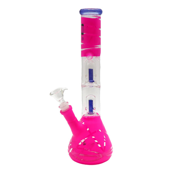 12" Water Pipe with Double Splashguard and Ice Catcher