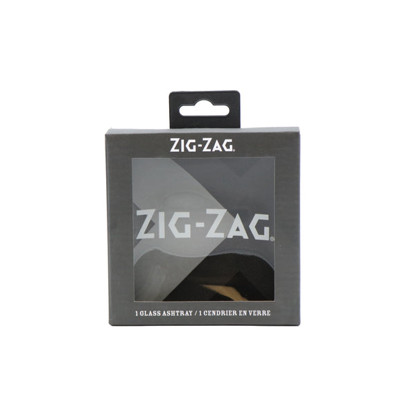 Zig-Zag Glass Ashtray - Black