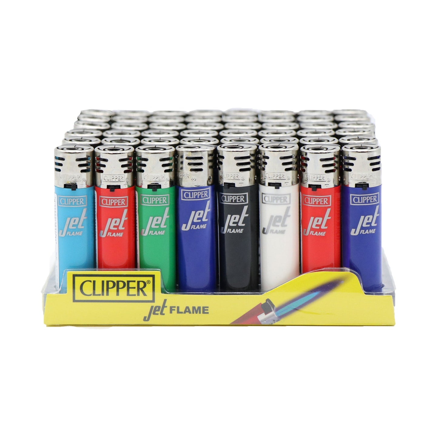 Clipper Lighter - Jet Flame Plastic Solid Colour - Infyniti Scales