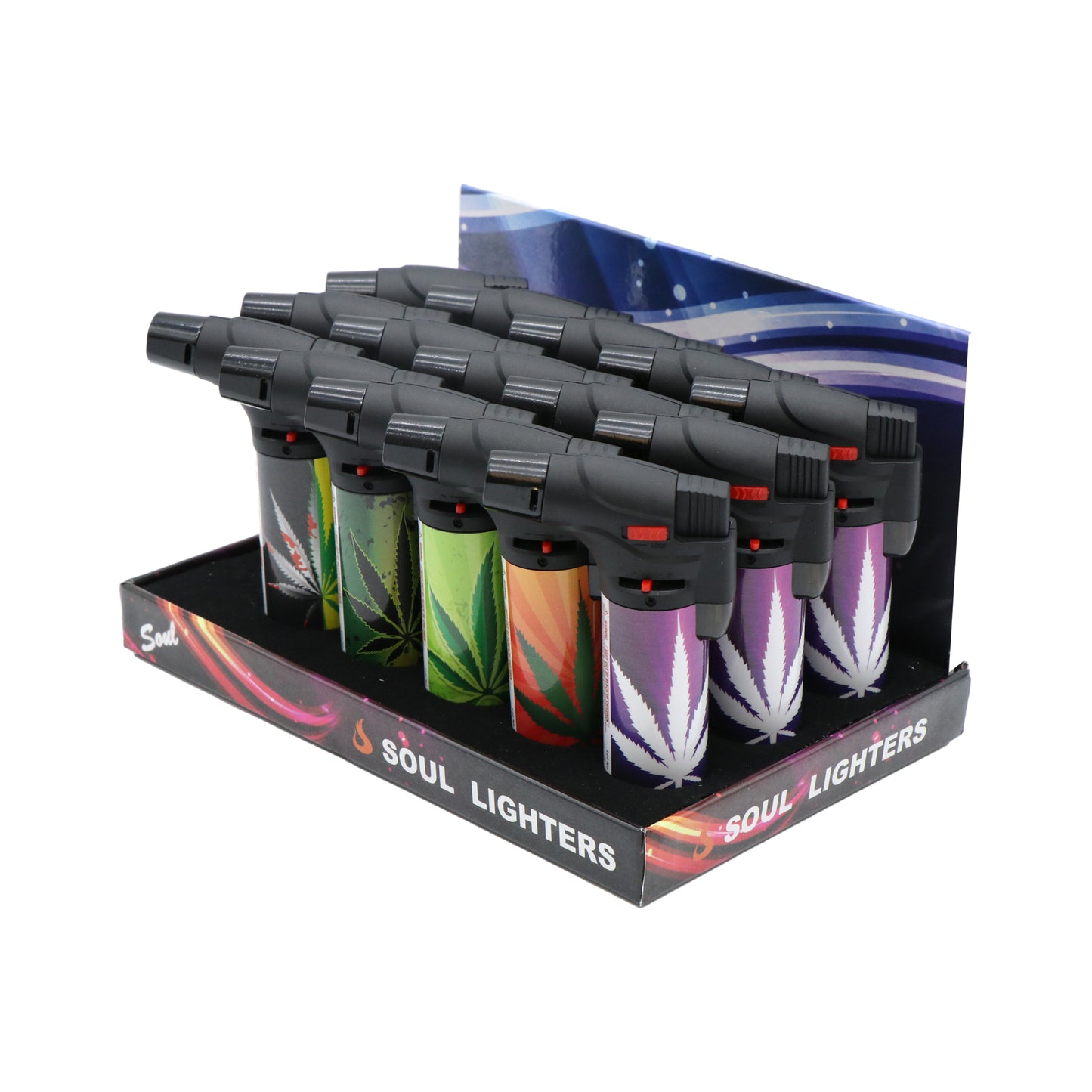 Soul - Conception de feuilles colorées de torche