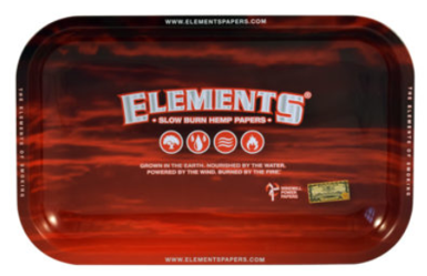 RT1036: Elements Rolling Tray: Red, Small - Infyniti Scales