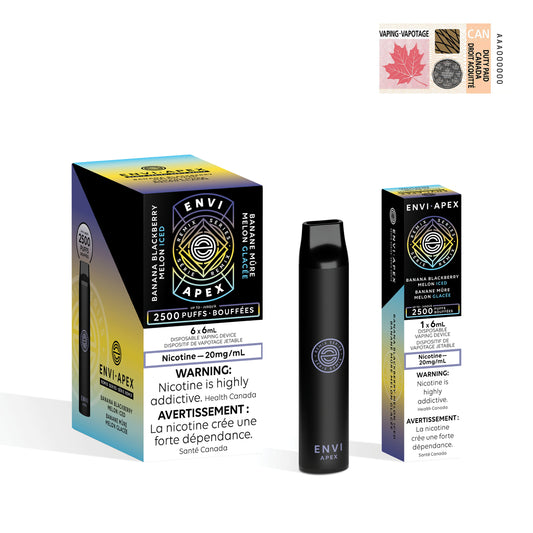 ENVI Jetable Apex - Banane Mûre Melon Glacé