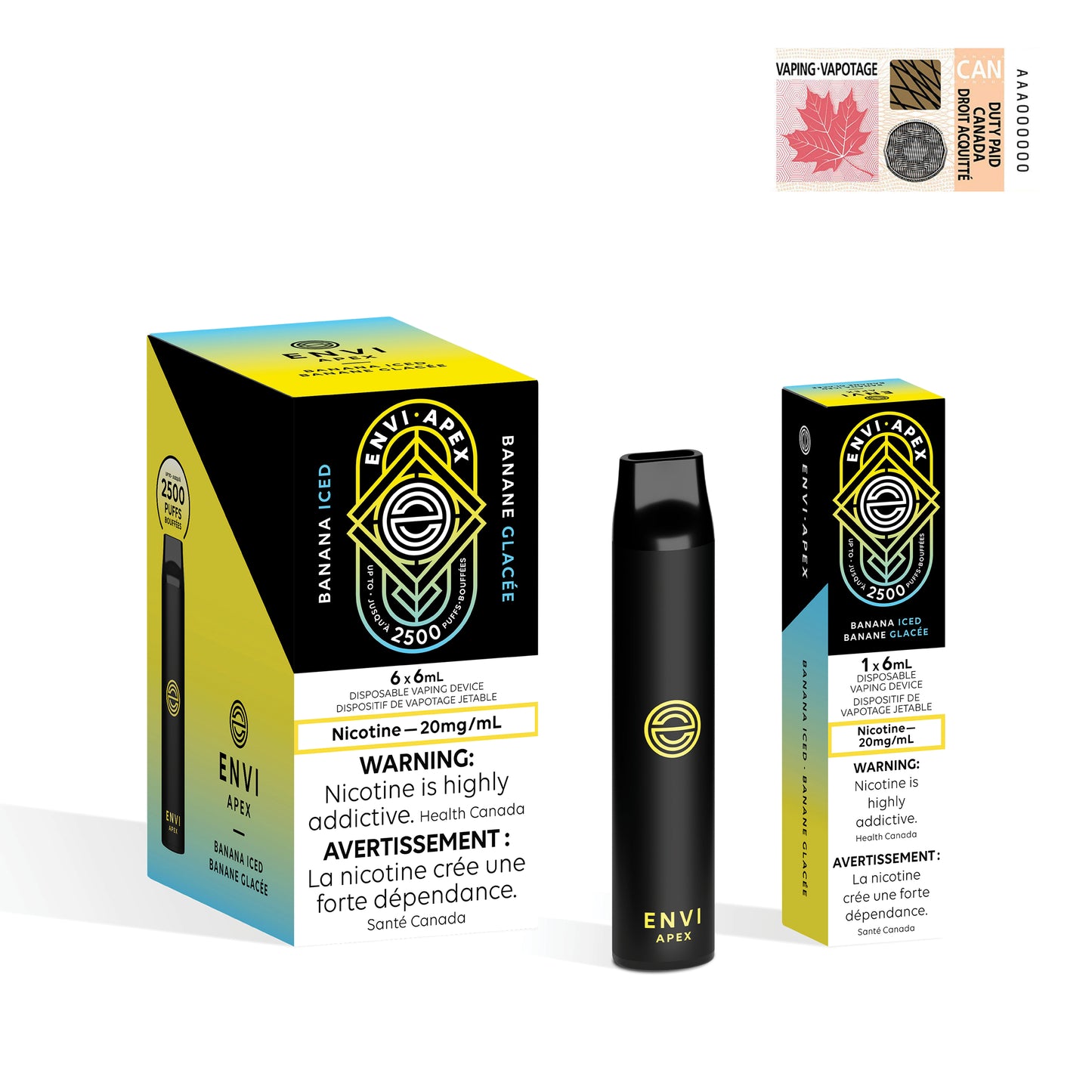 ENVI Apex jetable - Banane glacée