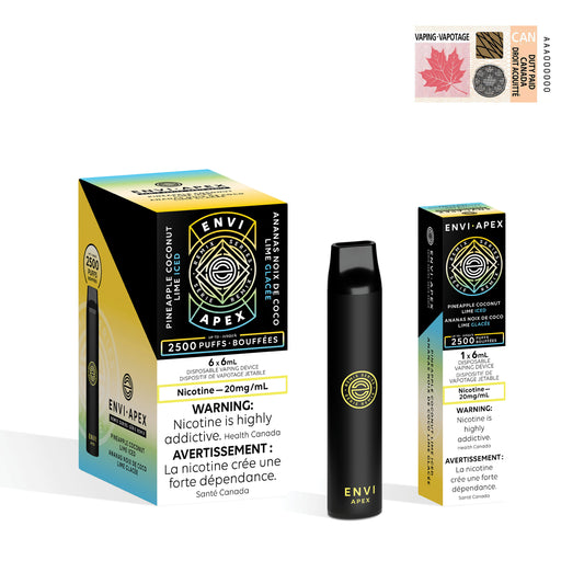 ENVI Apex jetable - Ananas, noix de coco et citron vert glacé