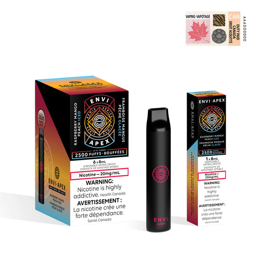ENVI Jetable Apex - Framboise Mangue Pêche Glacé