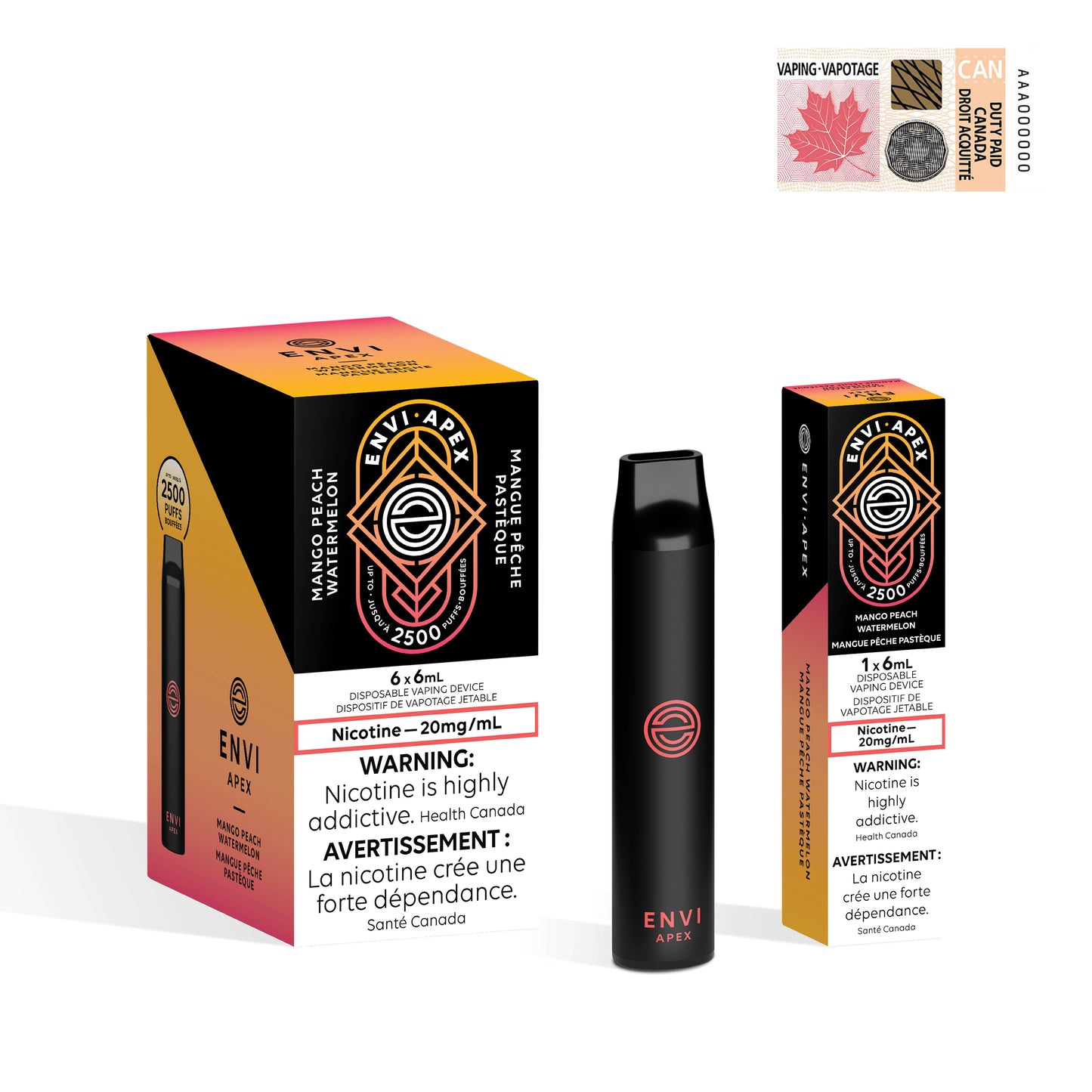 ENVI Disposable Apex - Mango Peach Watermelon