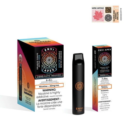 ENVI Jetable Apex - Orange Raisin Pomme Glacée
