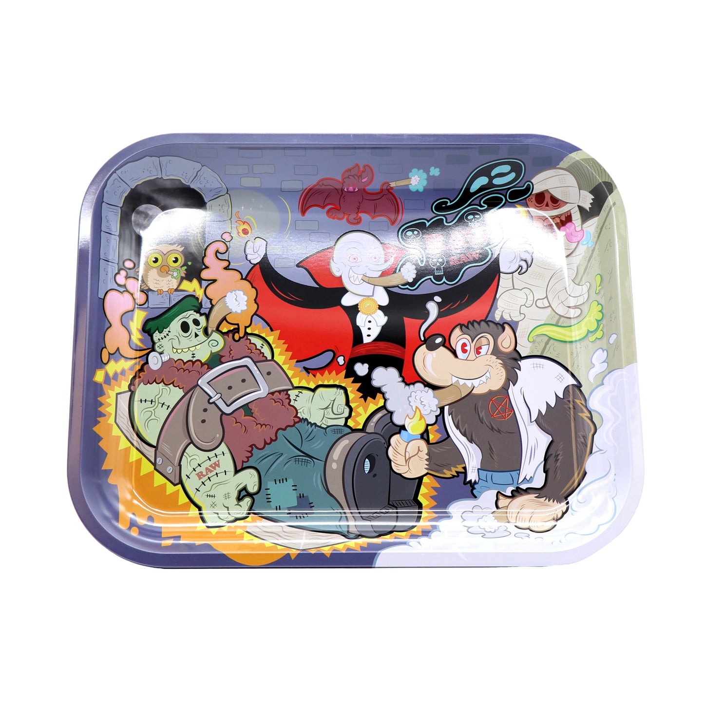 Raw Metal Rolling Tray - Monster Sech