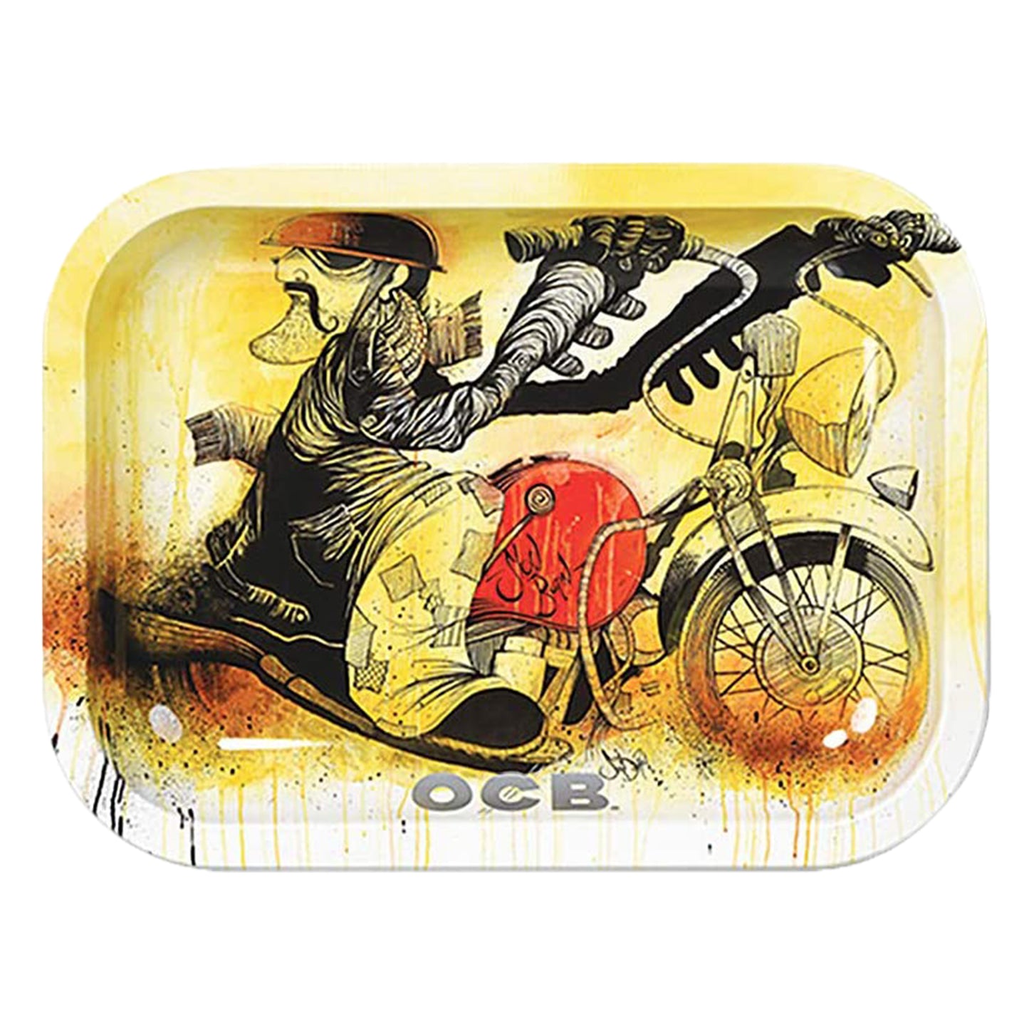 Plateau roulant en métal OCB - Design moto