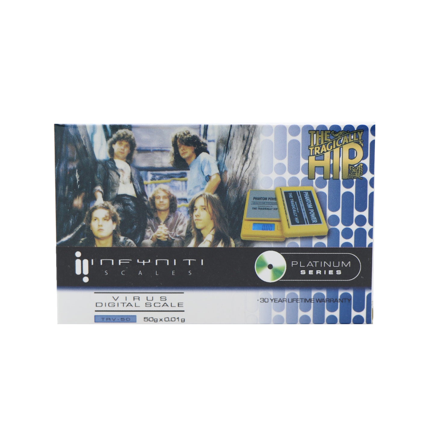 Balance de poche numérique sous licence The Tragically Hip Virus, 50 g x 0,01 g