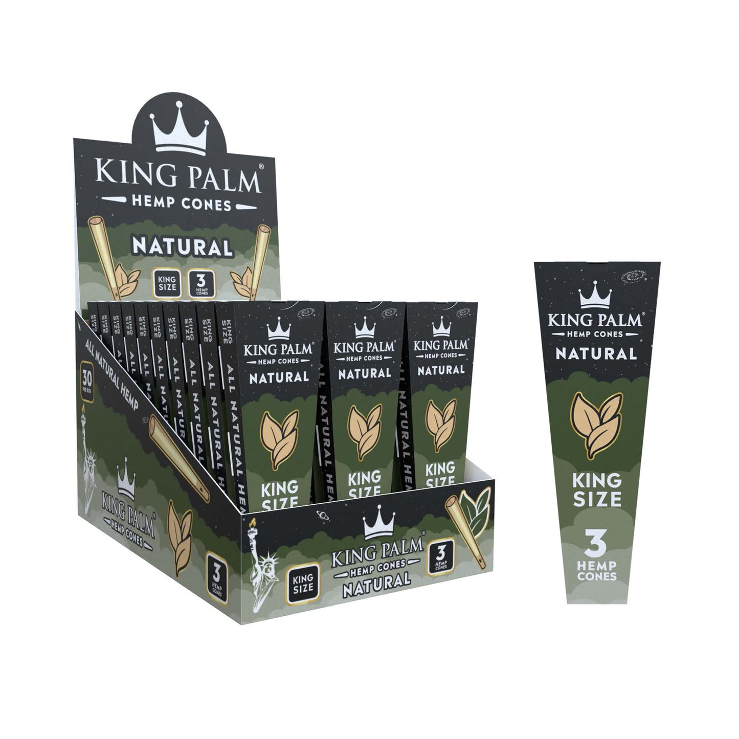 King Palm Hemp Cones King Size - 2 Flavours - Infyniti Scales