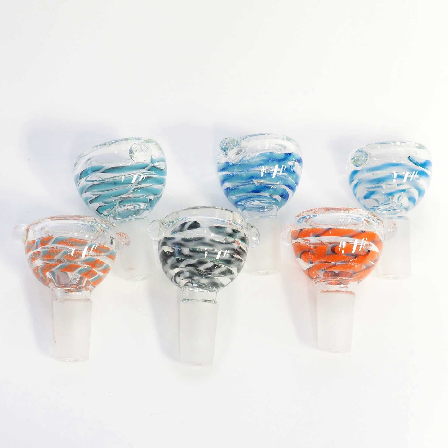 Glass Bowl with Colorful Rope Pattern - Infyniti Scales