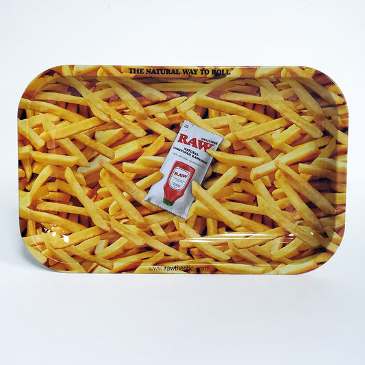 Plateau à rouler en métal pour frites brutes