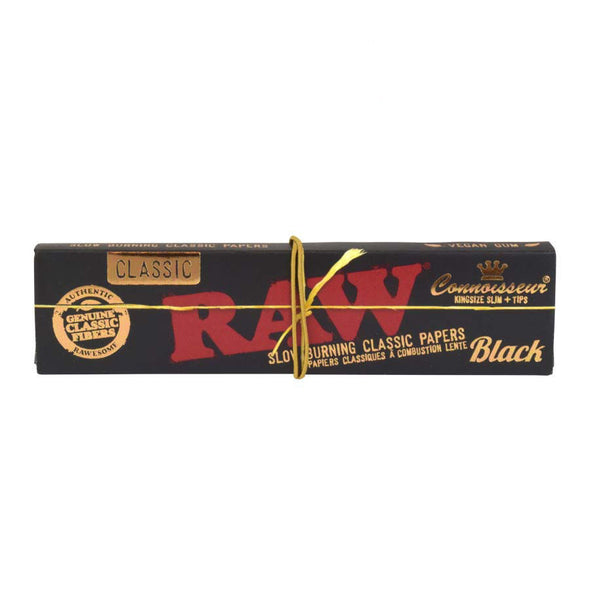 RAW Black Artisan Connoisseur King Size Slim 32/pk