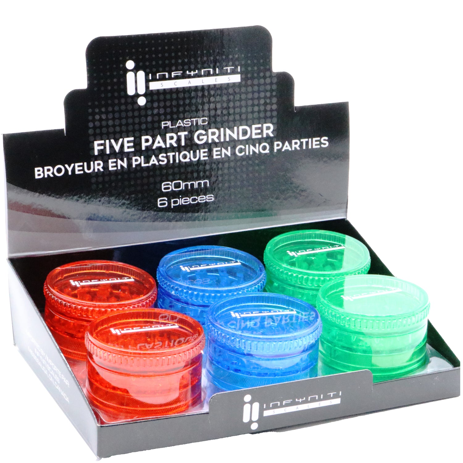 Infyniti Brand Plastic Grinder - 5 Part - Infyniti Scales