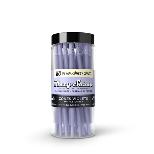 Purple 98mm Cones - 50 Count Jar