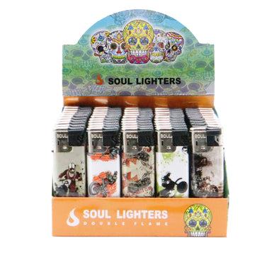 Briquet Soul - Design Moto Double Flamme