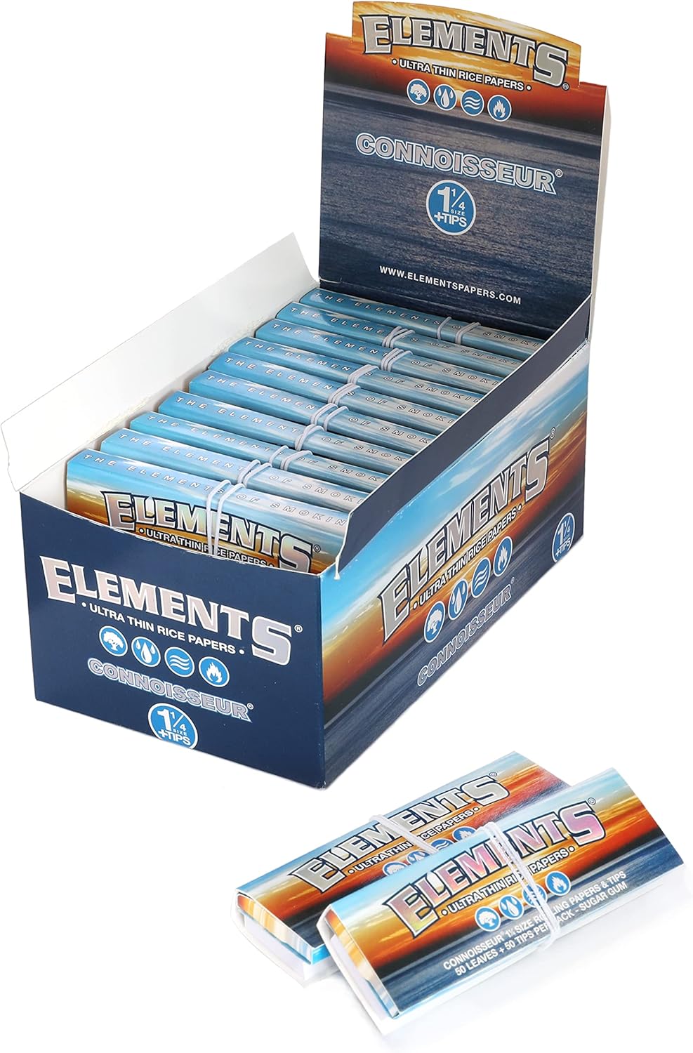Elements Connoisseur Cigarette Papers 1 1/4" - Infyniti Scales
