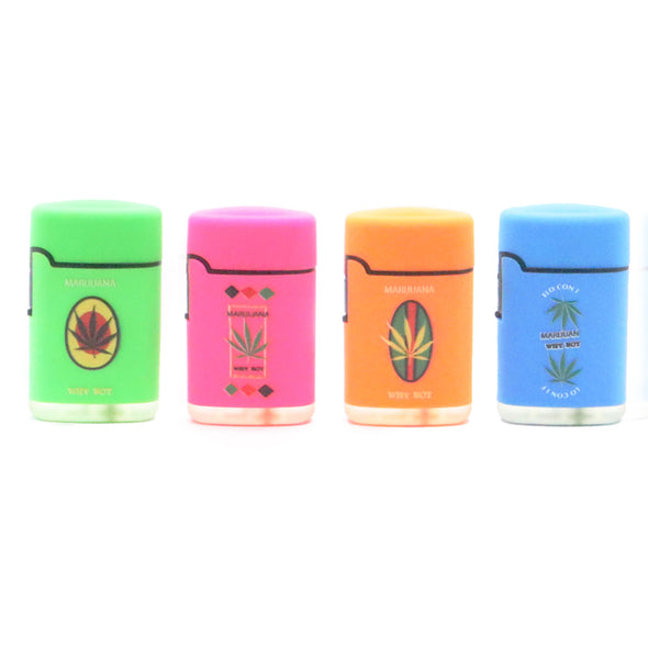 Soul - Leaf Single Flame Flip Lid Lighter