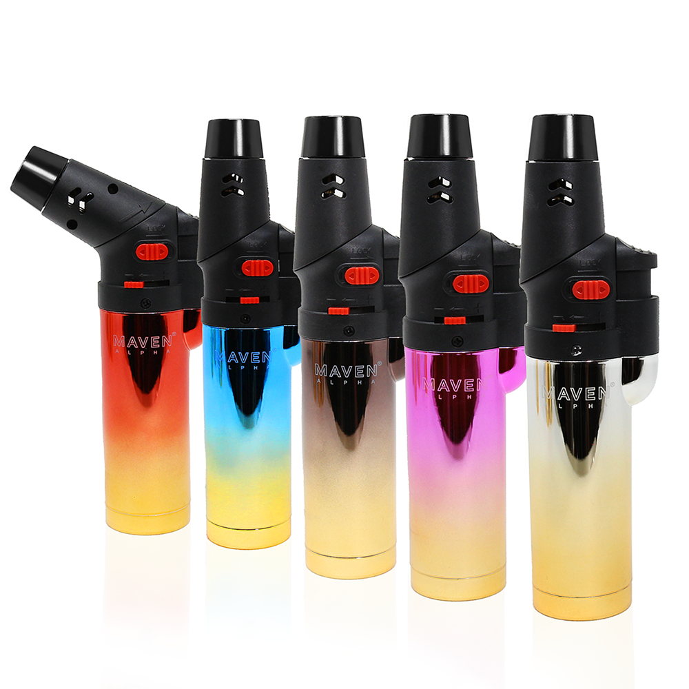 Maven Alpha + Chrome Torch Lighters - 15ct