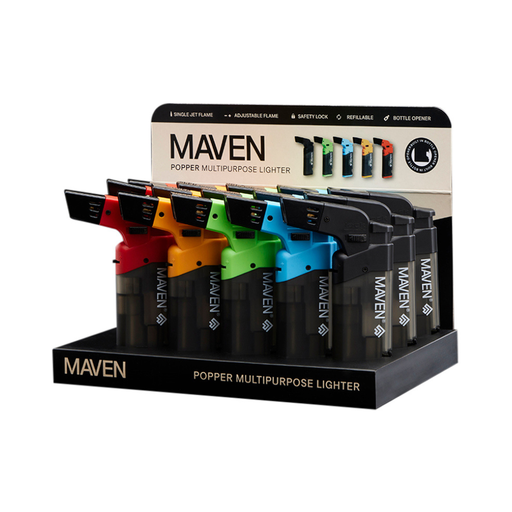 Maven  Popper Pocket Lighter - 15ct