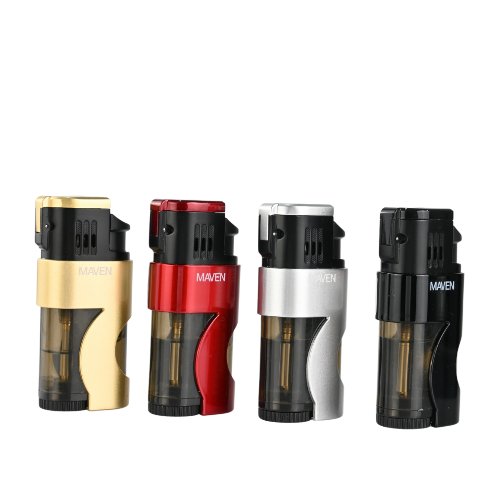 Maven Sabre Triple Jet  Flame Torch Lighters - 12ct