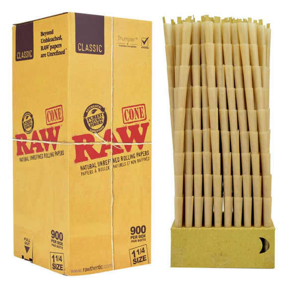 Raw Classic Hemp 1 ¼ Pre-Rolled Cones 900 Pack