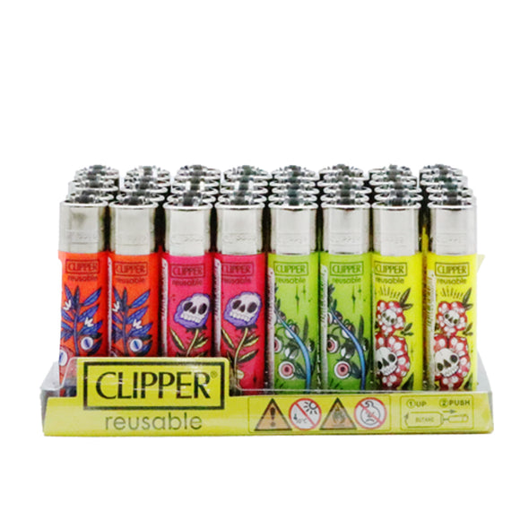 Briquet Clipper - Jet Flame Plastique Couleur Brillante