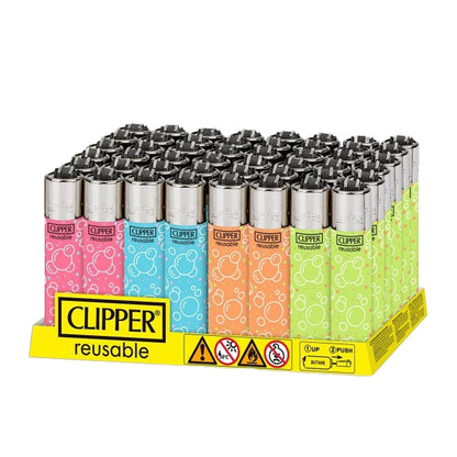 Briquet Clipper - Jet Flame Plastique Couleur Brillante