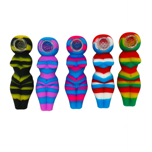 Lady Body Silicone Hand Pipe