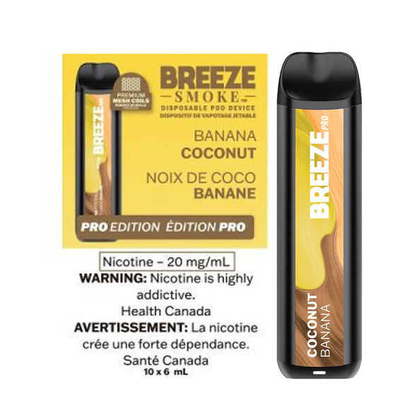 Breeze S50 Jetables - Banane Noix de Coco