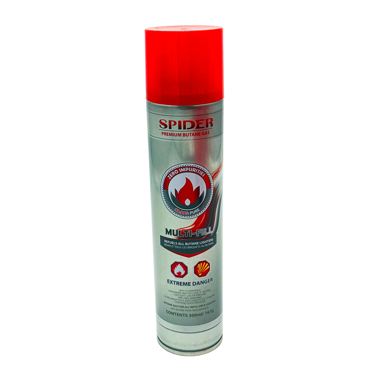Spider Premium Butane - 300 Ml 12ct