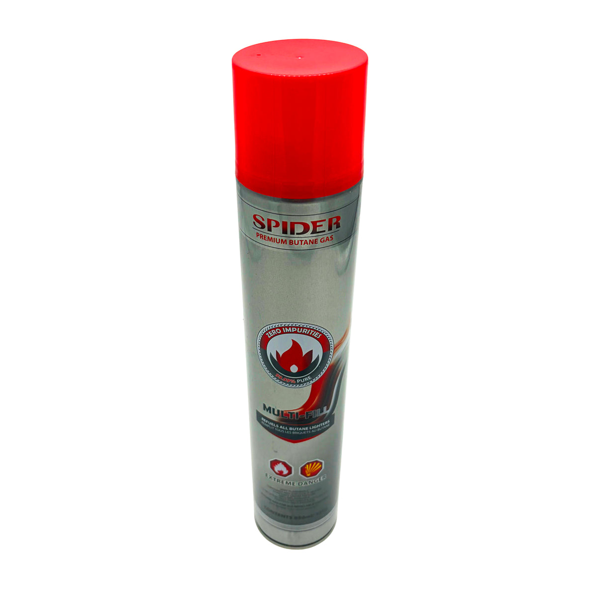 Spider Premium Butane - 850 ml 12 ct