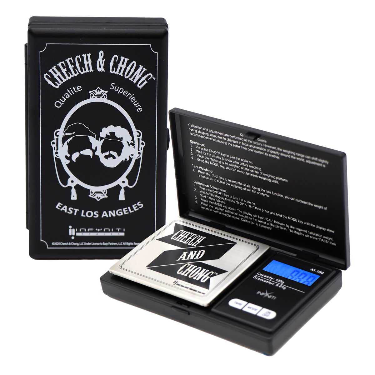 Cheech and Chong G-Force, Licensed Digital Pocket Scale, 100g x 0.01g - Infyniti Scales