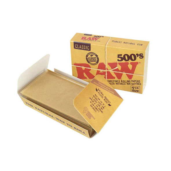 Raw Classic Creaseless Cigarette Paper - 500'S