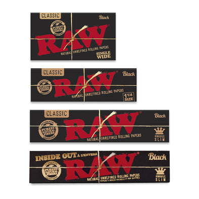 Raw Classic Black Cigarette Papers