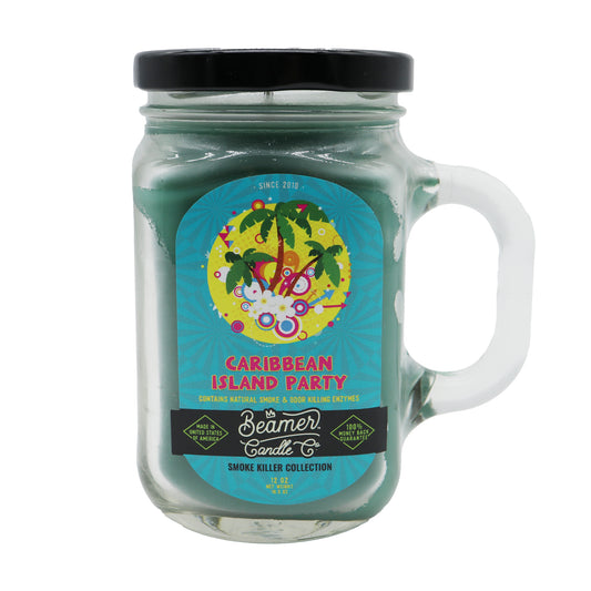 Beamer Candle Co. Pot Mason en verre de 12 oz - Tarte aux myrtilles d'Angelina